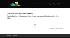 Desktop Screenshot of billard-in-berlin.de